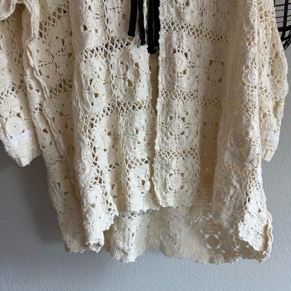HOST PICK: Free People Ivory Crochet Duster Cardigan - Picture 10 of 11